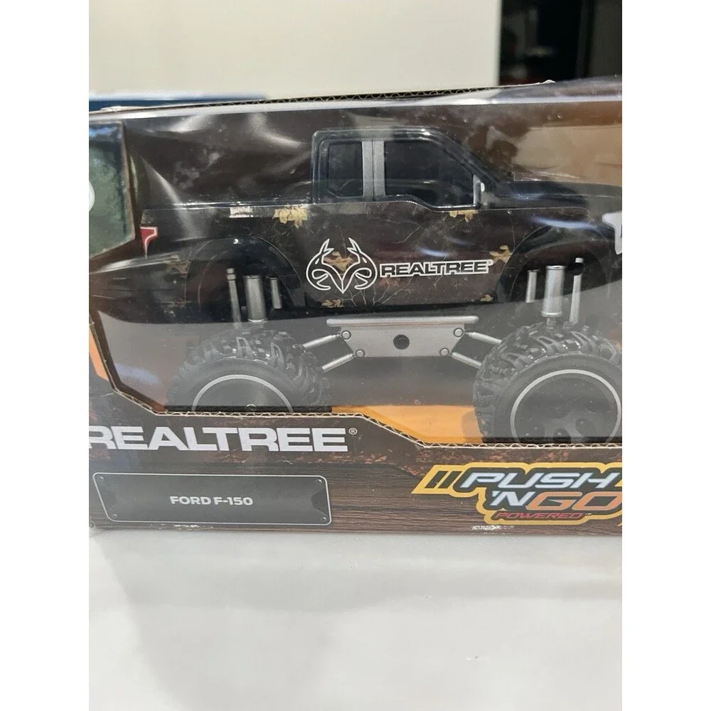 REALTREE Push N' Go Powered Trucks Set (Ford F-150/Jeep Wrangler new toy truck